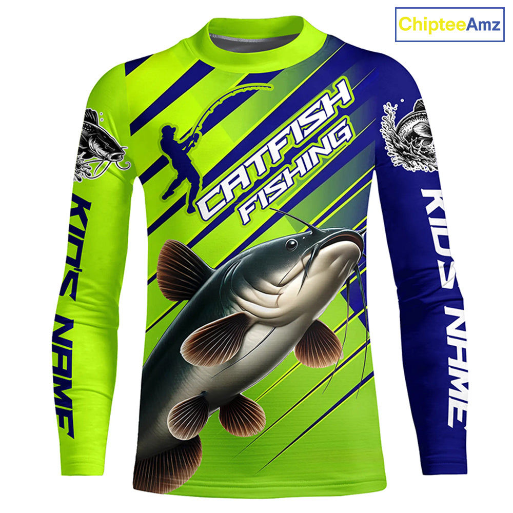 Custom Catfish Fishing Uv Protection Long Sleeve Shirts, Catfish Tournament Fishing Shirt IPHW7180