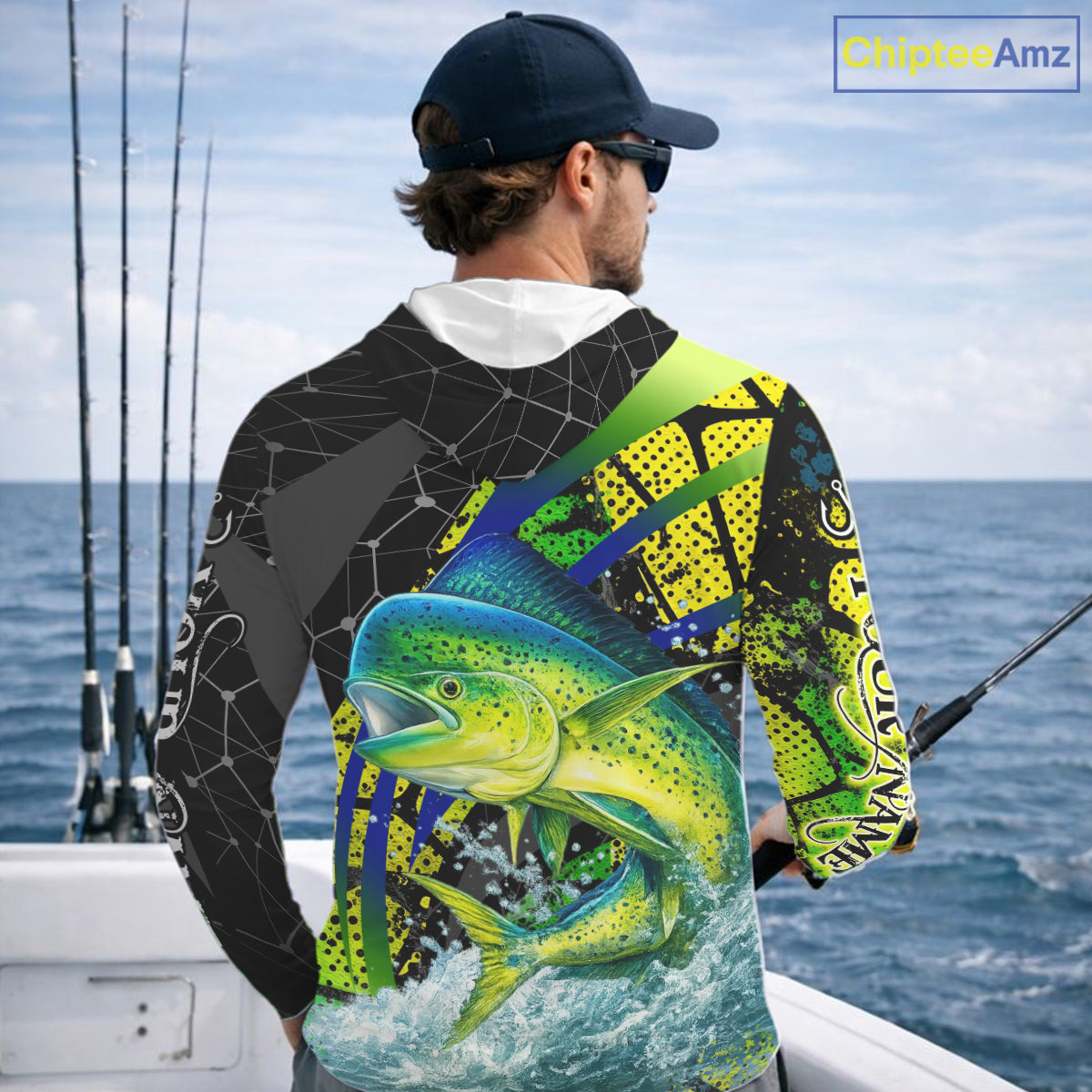 Personalized Mahi Mahi Fishing Jerseys 3D Long Sleeve Shirt, Fishing Gift NHT402
