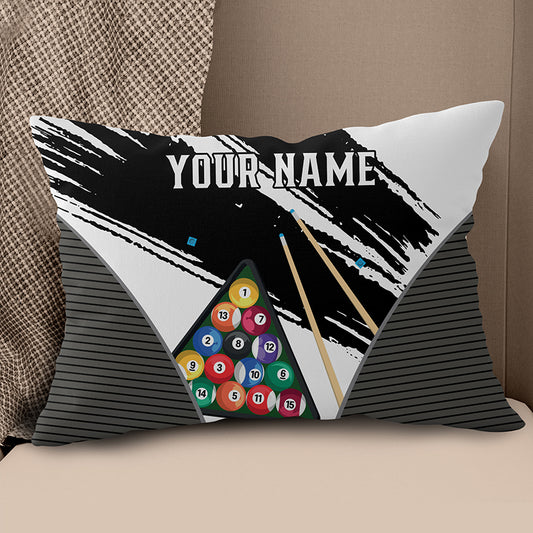 Personalized 3D Billiard Balls Pillow Custom 8 Ball Pillow Billiard Gift VHM0864