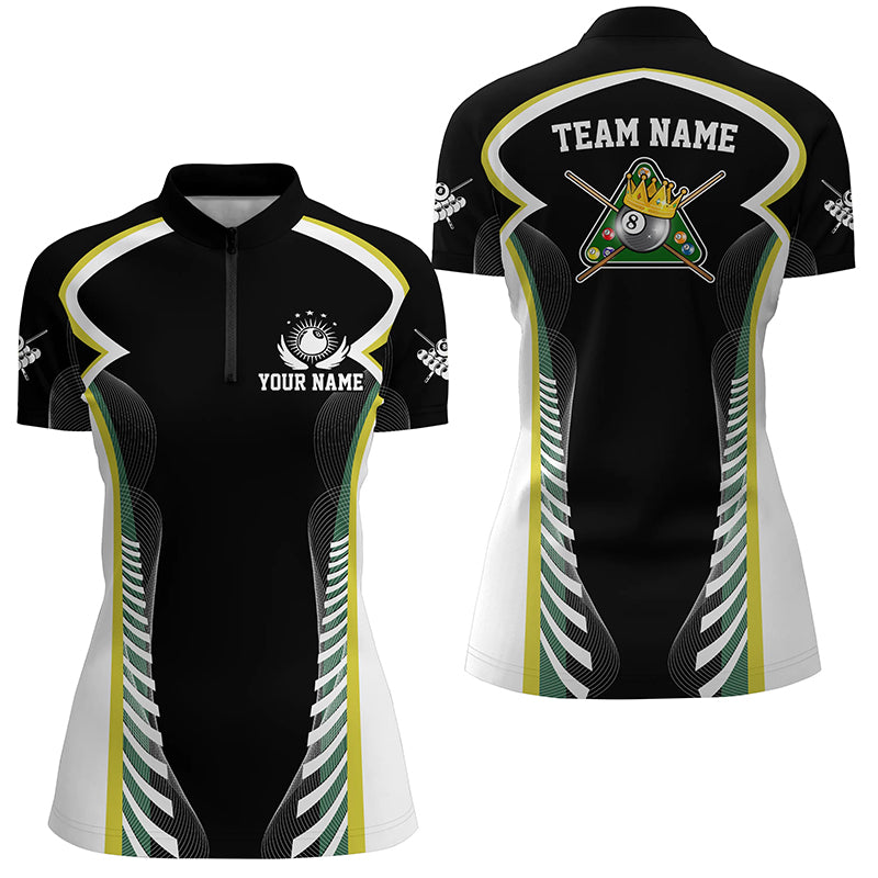 Personalized Billiard 8 Ball Pool Women Polo Shirts Best Custom Billiard Apparel Clothing TDM0685