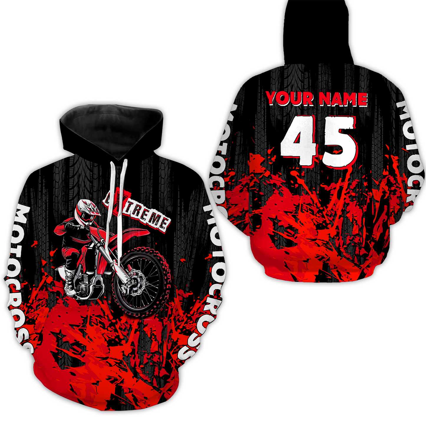 Adult&Kid red custom Motocross jersey upf30+ dirt bike jersey mens women Motocross Shirt| CTP01