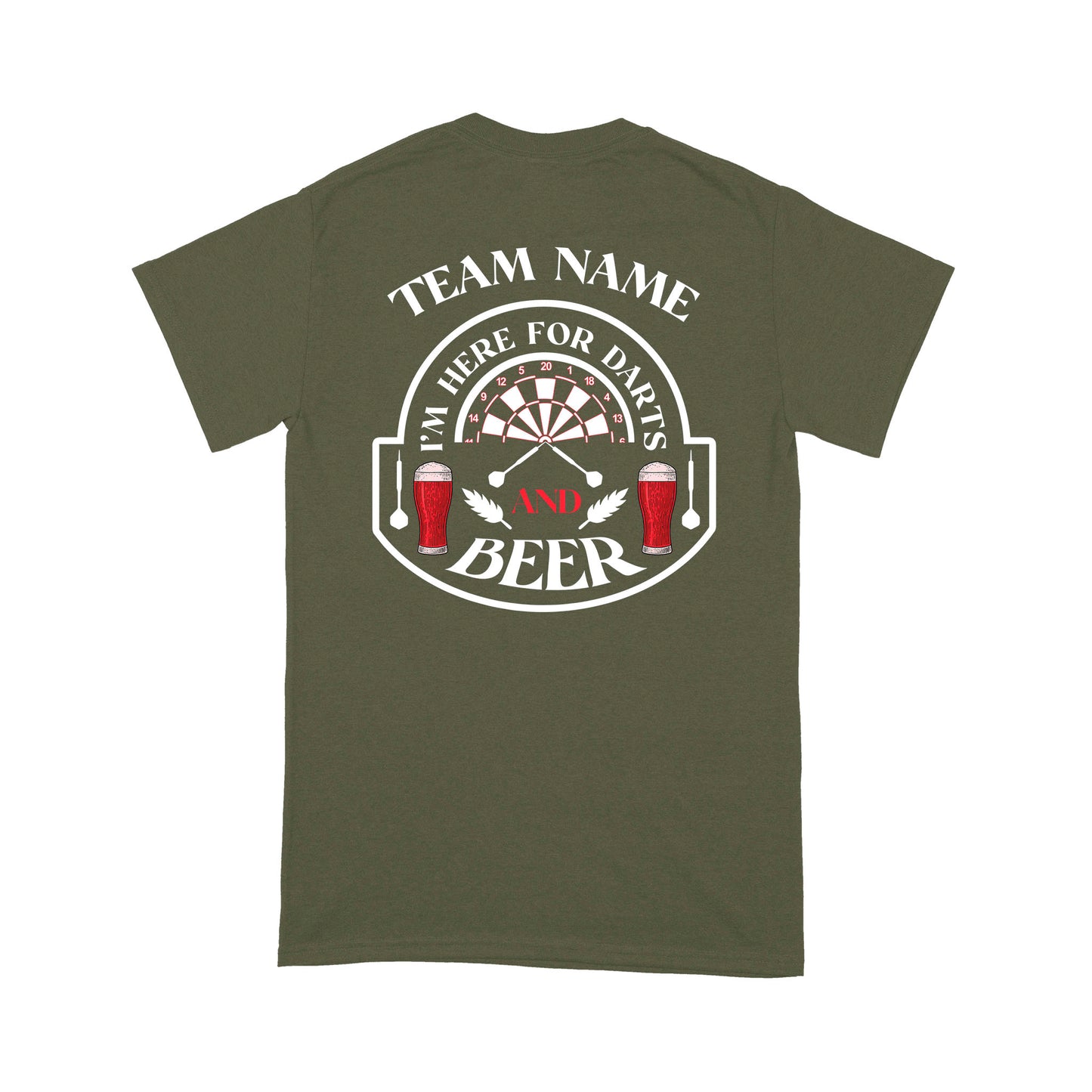 Beer And Darts On Shirt, Custom Funny Darts Shirts For Men-Women, Darts For Gift NYN0127