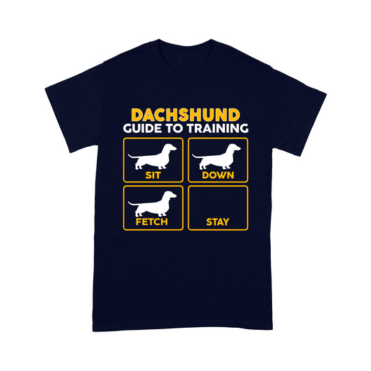 Dachshund Standard T-shirt | Funny Guide to Training dog - FSD2407D08