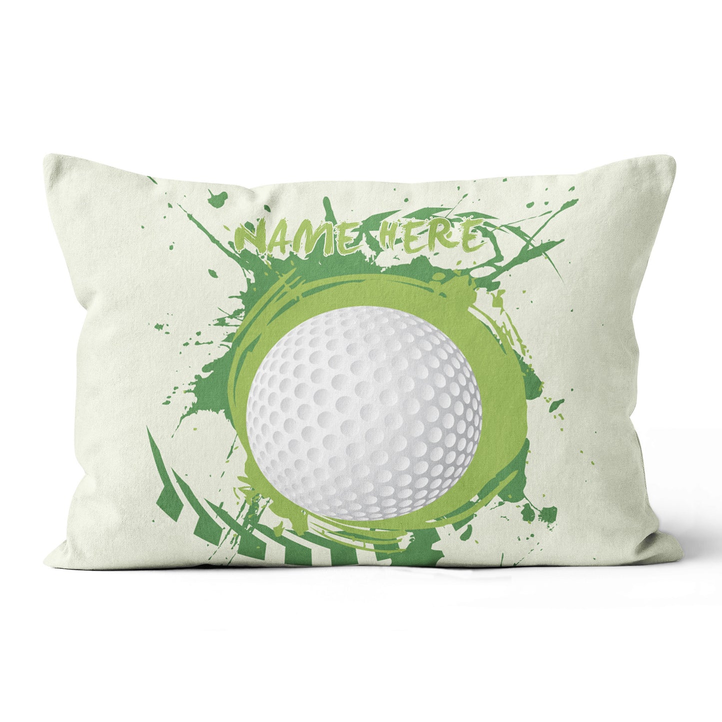 Colorful Green Splash Golf Ball Custom Pillow Personalized Golf Gifts LDT1205
