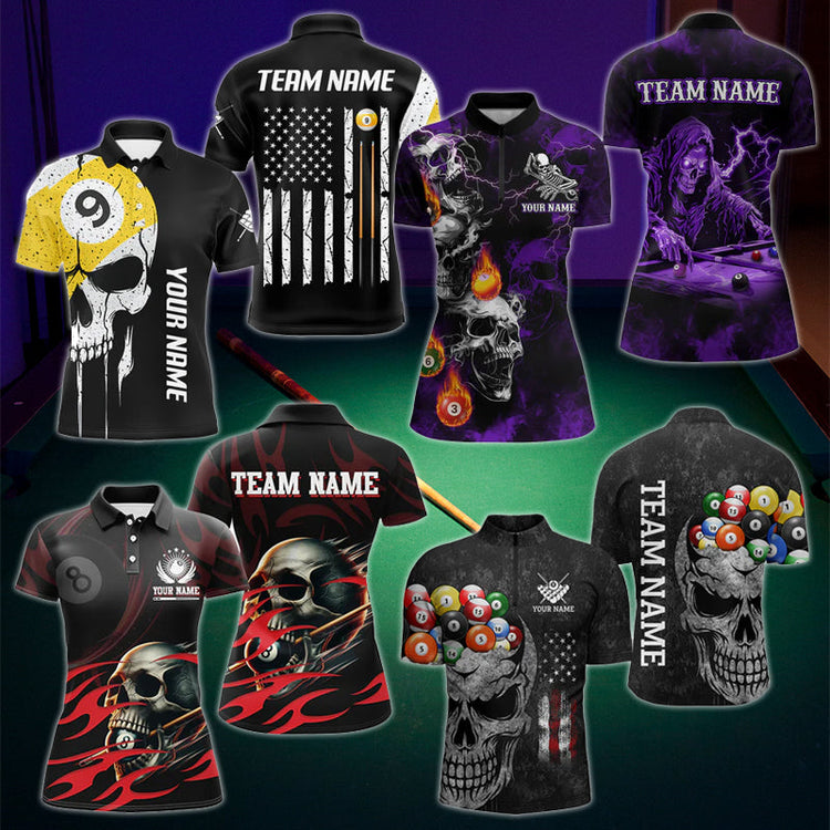 Skull Billiard Shirts