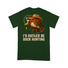 Load image into Gallery viewer, I'd Rather Be Duck Hunting Fox Red Labs Dog Men T-shirt FSD4706 D03