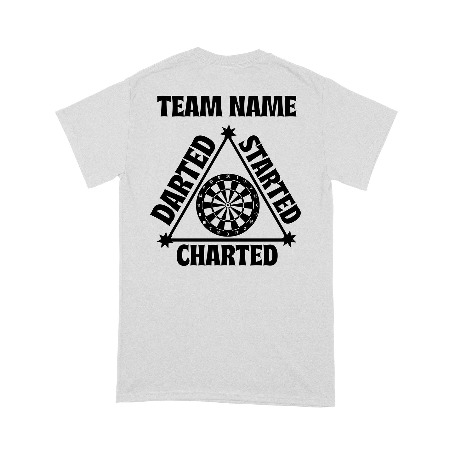 Darted Started Charted Custom Dart Team Shirts For Men-Women, Darts For Gift NYN0179