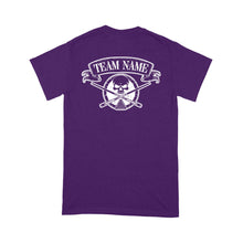 Load image into Gallery viewer, Billiard Skull Crossed Pool Cue T- Shirts Custom Billiard Shirts For Team Pool Player TDM3940