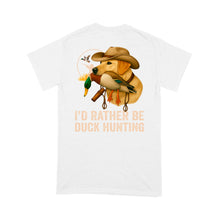 Load image into Gallery viewer, I'd Rather Be Duck Hunting Yellow Labs Dog Men T-shirt FSD4704 D03