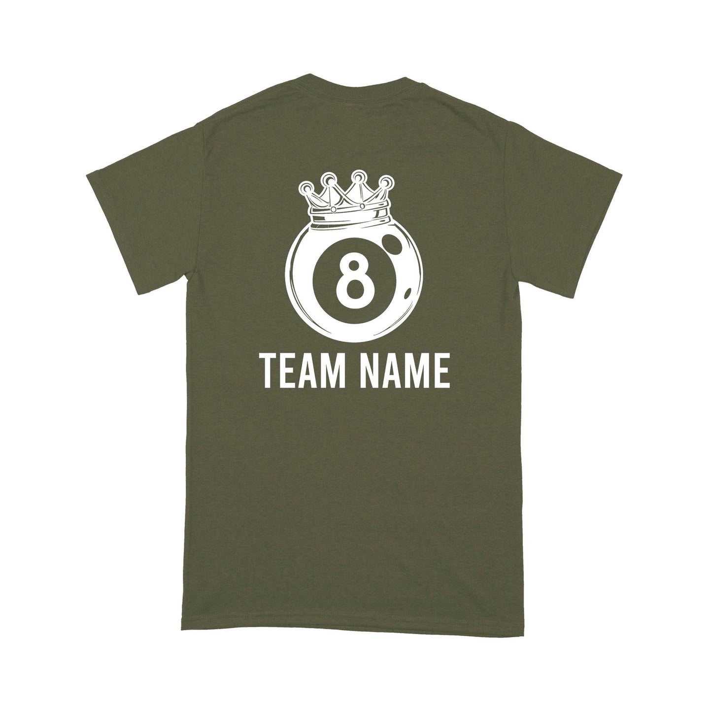 Funny 8 Ball Pool Crown Billiard T-Shirt Custom Billiard Team Shirt, 8 Ball T Shirts For Pool Player TDM3894