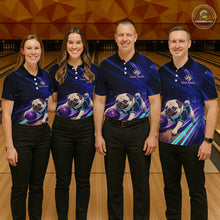 Load image into Gallery viewer, Funny Pug Dog Bowling Team Shirt for Men Custom Bowling Jersey Polo &amp; 1/4-Zip Bowling Unisex QZT908