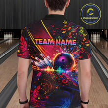 Load image into Gallery viewer, Custom Retro Music Bowling Shirt for Men Bowling Jersey Polo &amp; 1/4-Zip Bowling Tournament QZT954