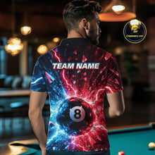 Load image into Gallery viewer, Person wearing a vibrant sports jersey with a pool ball design in a bar setting