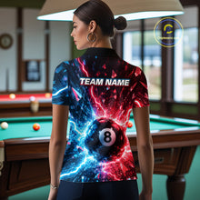 Load image into Gallery viewer, Person wearing a colorful sports jersey with 'Team Name' text in a pool hall.