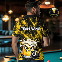 Load image into Gallery viewer, Custom Yellow Funny Beer Billiard Shirt for Men Billiard Jersey 8 Ball Pool Shirt Outfit BHT23