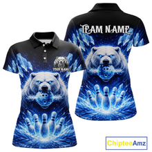 Load image into Gallery viewer, Custom Polar Beer Bowling Shirt for Women Ice Bowling Jersey Polo &amp; 1/4-Zip Bowling for Team QZT972