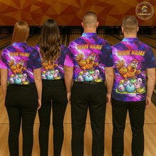 Load image into Gallery viewer, Custom Funny Chicken Bowling Team Shirt for Women Easter Bowling League Jersey Polo &amp; 1/4-Zip QZT939