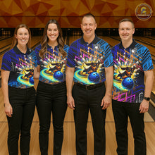 Load image into Gallery viewer, Funny Dachshund Bowling Shirt Custom Bowling Team Jersey for Women Polo &amp; 1/4-Zip Bowling Outfit QZT941