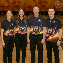 Load image into Gallery viewer, Funny Bulldog Bowling Shirt for Team Custom Polo &amp; 1/4 Zip Bowling Jersey for Women QZT913