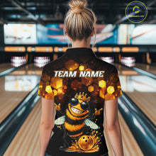 Load image into Gallery viewer, Funny Bee Bowling Shirt for Women Custom Bowling Team Jersey Bowling Outfit Gift for Bowlers QZT952
