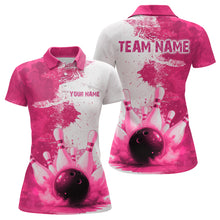 Load image into Gallery viewer, Orange Bowling Shirts for Women Men Custom Bowling Polo &amp; 1/4 Zip Shirt for Team MBL220