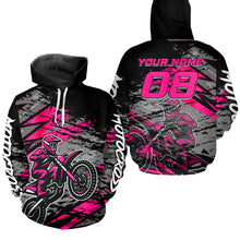 Load image into Gallery viewer, Custom Motocross Hoodie Men Women Adult Dirt Bike Hoodie Off road Racing Shirt MH415