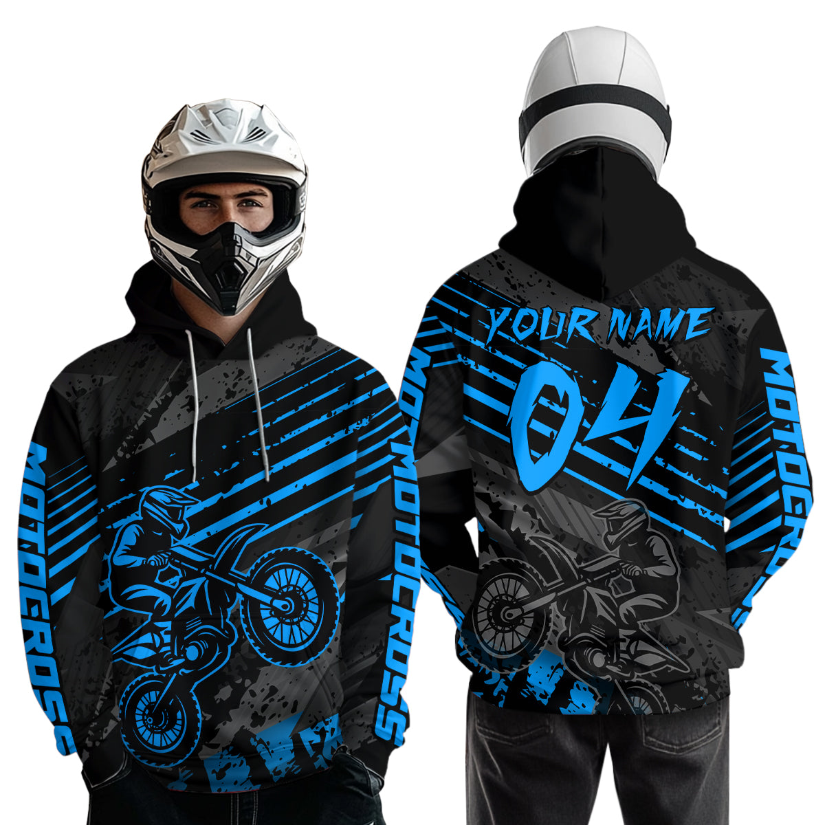 Custom Motocross Hoodie Men Women Dirt Bike Racing Hoodie Custom Riding Shirt MH444
