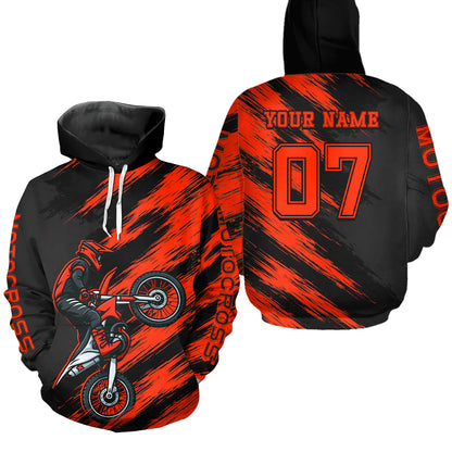 Custom Motocross Hoodie for Men Women Adult Dirt Bike Racing Hoodie Riding Shirt MH483