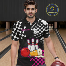 Load image into Gallery viewer, Pink Beer Bowling Shirts for Team Women Men Beer Bowling Polo&amp;1/4 Zip Bowl League MBL255