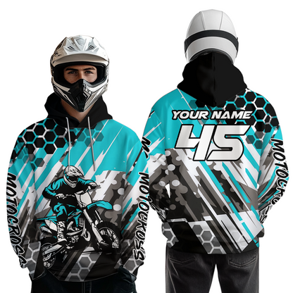 Custom Motocross Hoodie for Men Women Dirt Bike Racing Hoodie Custom Riding Shirt MH423