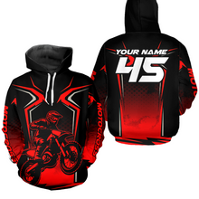 Load image into Gallery viewer, Custom Motocross Hoodie for Men Women Adult Dirt Bike Hoodie Off road Racing Shirt MH442