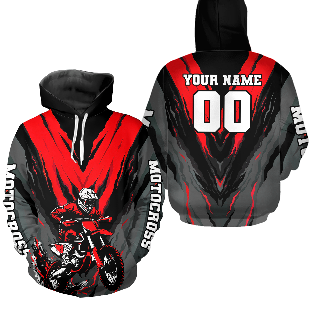 Personalized Motocross Hoodie Men Women Dirt Bike Racing Hoodie Custom Riding Shirt MH443