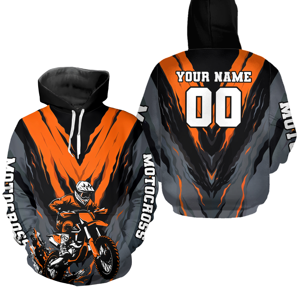 Personalized Motocross Hoodie Men Women Dirt Bike Racing Hoodie Custom Riding Shirt MH443