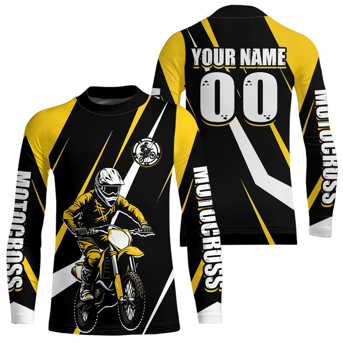 Yellow Custom Motocross Racing Jersey Men Women Kid Dirt Bike Motorcycle Riding Shirt XM454