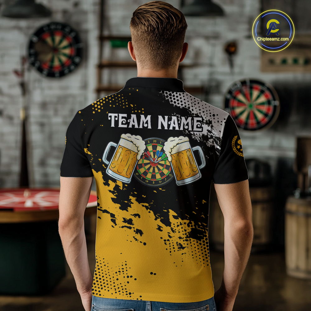 Custom Beer Darts Shirt for Men Darts Team Jerseys Dartboard Shirt Dart League NNT264