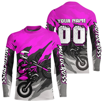 Purple Motocross Jersey Men Women Kid Custom Dirt Bike Shirts Motorcycle Riding Shirt XM433