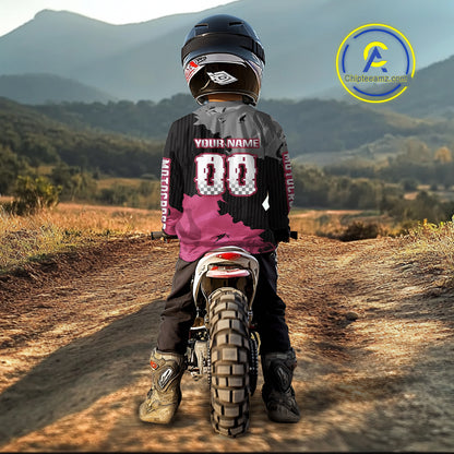 Pink Custom Motocross Racing Jersey for Kid Men Women Dirt Bike Shirts Moto Shirt XM478