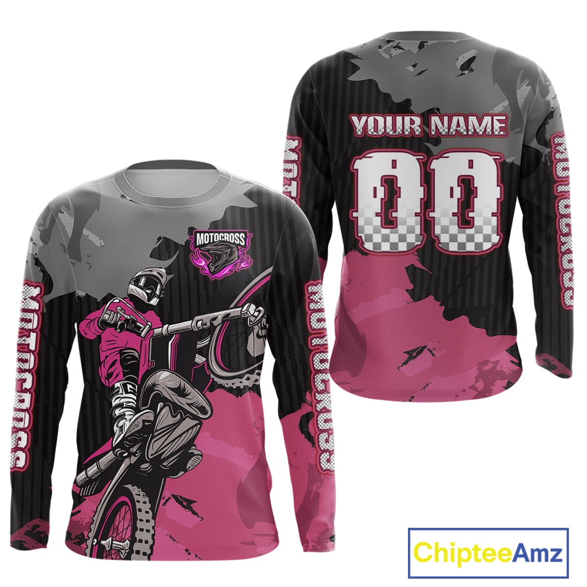 Pink Custom Motocross Racing Jersey for Kid Men Women Dirt Bike Shirts Moto Shirt XM478