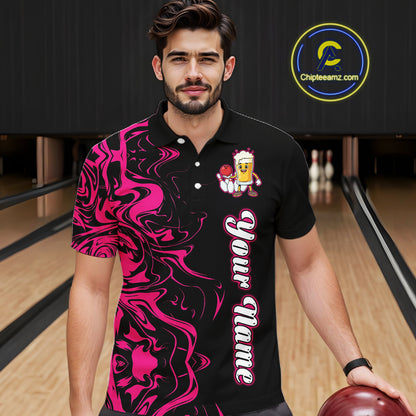 Funny Beer Bowling Shirts Team Women Men Custom Pink Bowling Jersey for Bowler MBL250