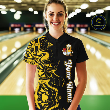 Funny Beer Bowling Shirts Team Women Men Custom Yellow Bowling Jersey for Bowler MBL250