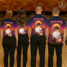 Load image into Gallery viewer, Custom Funny Duck Bowling Jersey for Men Bowling Uniform Polo &amp; 1/4 Zip Bowling Team Shirts HNT235