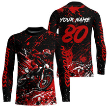 Load image into Gallery viewer, Red Youth Motocross Jersey Custom Motocycle Shirts Men Women Kid Motocross Shirt UPF30+ DNT39