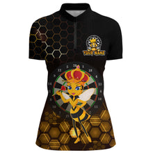 Load image into Gallery viewer, Custom Funny Queen Bee Dart Shirt Dart Team Jersey for Women Dartboard Polo &amp; 1/4 Zip Shirts NNT165