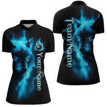 Load image into Gallery viewer, Custom Wolf 8 Ball Billiard Shirts for Women Billiard Team Shirts Billiard League Polo &amp; 1/4 Zip NNT97
