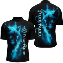 Load image into Gallery viewer, Custom Wolf 8 Ball Billiard Shirts for Men Billiard Team Shirts Billiard League Polo &amp; 1/4 Zip NNT97