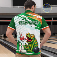 Load image into Gallery viewer, Custom Funny Chameleon Bowling Jersey for Men Bowling Team Shirts Bowling League HNT308