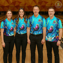 Load image into Gallery viewer, Custom Ocean Funny Otte Bowling Jersey for Men Funny Bowling Team Shirts Bowling Uniform HNT273