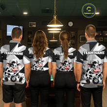 Load image into Gallery viewer, Four people wearing matching shirts with cow graphics and 'Team Name' text in a room.