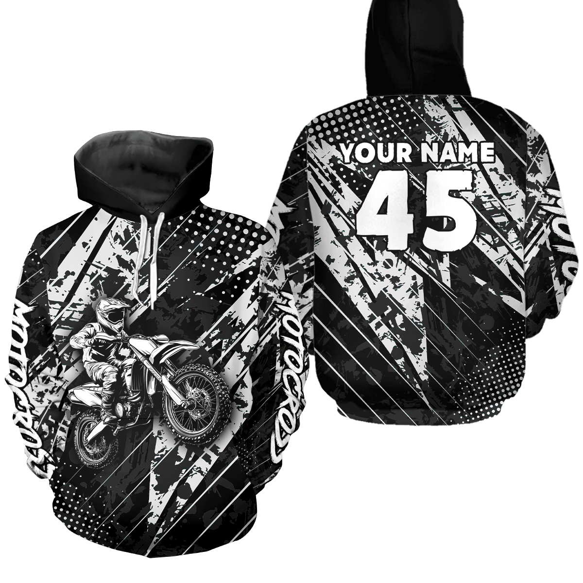 Custom Motocross Racing Hoodie Dirt Bike Off Road Motocross Hoodie Shirt for Men Women HOT21