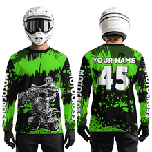 Load image into Gallery viewer, Green ATV Motocross Jersey Kid Adult Custom Quad Bike Jersey Off-Road Shirt UPF30+ DNT59